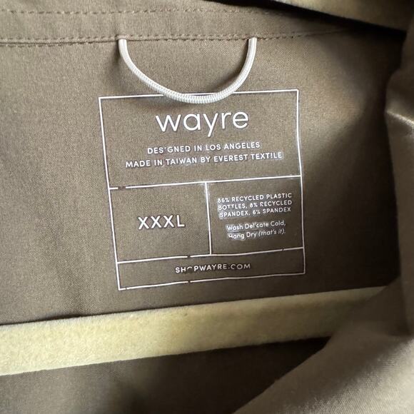 Wayre Tie Front Button Up Crop Travel Top in Fern Green XXXL - Picture 4 of 7